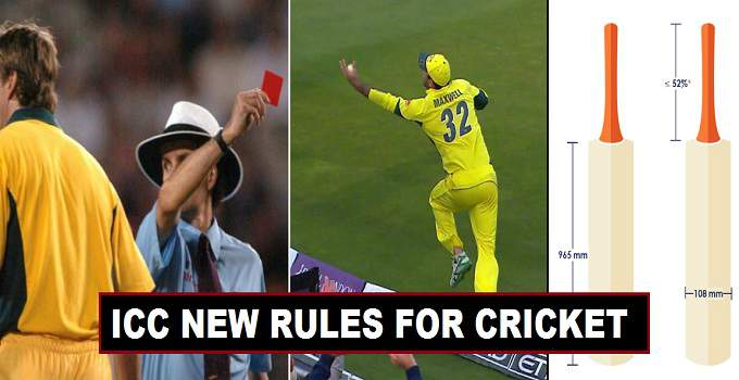 New Cricket Rules by ICC for 2017