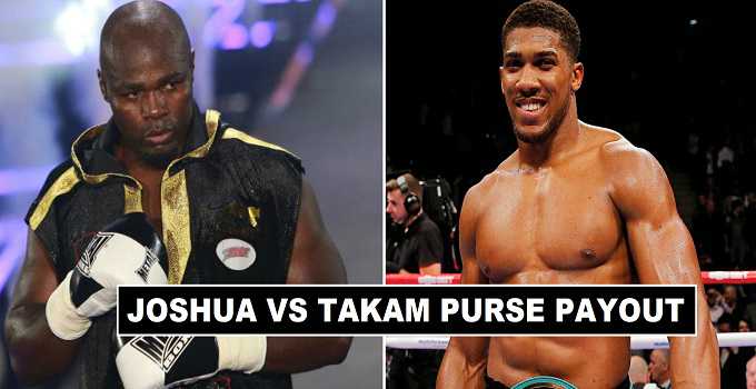 Joshua vs Takam Purse Payout