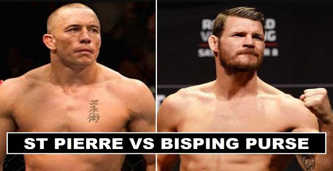 Bisping vs St Pierre Purse Payout 2017 UFC 217