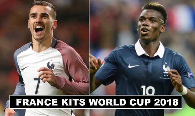 France Home & Away Kits World Cup 2018 Leaked